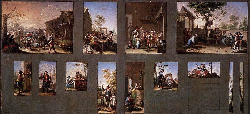 Francisco Bayeu Painting with Thirteen Sketches Germany oil painting art
